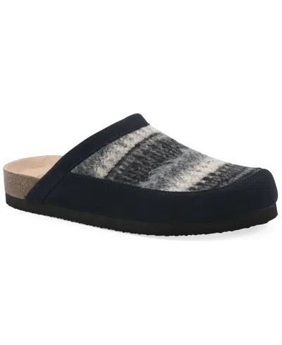 White Mountain Women's Benday Footbeds Clogs In Black