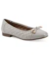 White Mountain Women's Bocah Ballet Flats In Eggshell Smooth