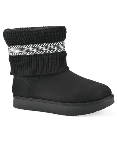 WHITE MOUNTAIN WOMEN'S BRYSONS FOLD-OVER SWEATER BOOTIES