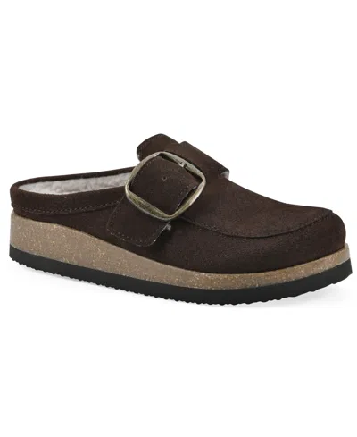 White Mountain Women's Bueno Slip On Clogs In Brown