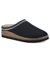 White Mountain Women's Bundle Up Footbed Clogs In Navy Fabric