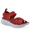 White Mountain Women's Charry Round Toe Flat Sandals