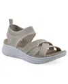 White Mountain Women's Charry Round Toe Flat Sandals