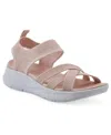 White Mountain Women's Charry Round Toe Flat Sandals