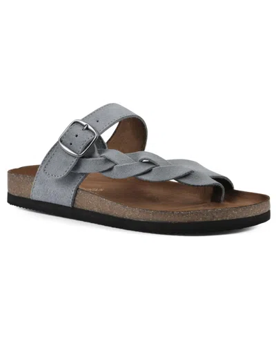 White Mountain Women's Crawford Footbed Sandals In Blue Raspb