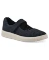 White Mountain Women's Doubles Round Toe Sneakers In Navy Sueded Smooth