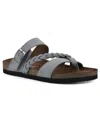 WHITE MOUNTAIN WOMEN'S HAZY FOOTBED SANDALS