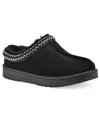 White Mountain Women's Iceberg Leather Clog Slippers In Black Suede