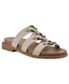 White Mountain Women's Koala Slip-on Flat Sandals In Eggshell Smooth