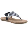 White Mountain Lifeway Sandal In Blue