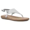 White Mountain Women's London Thong Sandals In White