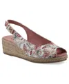 White Mountain Women's Maize Espadrille Wedge Sandals In Multi