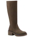White Mountain Women's Marcella Tall Shaft Block Heel Boots In Brown