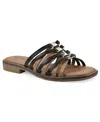 White Mountain Mazy Sandal In Black
