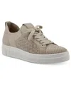 White Mountain Women's Upscale Slip-on Sneakers In Taupe Fabric