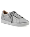 White Mountain Women's Uniform Lace-up Sneakers In Silver Smooth