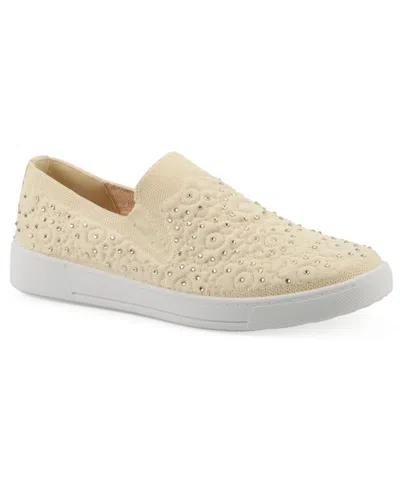 White Mountain Women's Unit Slip On Sneakers In Yellow