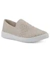 White Mountain Courage Womens Knit Lifestyle Slip-on Sneakers In Taupe Fabric