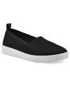 White Mountain Upbring Slip On Sneakers In Black Fabric