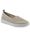 White Mountain Courage Womens Knit Lifestyle Slip-on Sneakers In Taupe Fabric