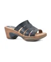 White Mountain Valora Platform Sandal In Black