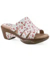 White Mountain Valora Platform Sandal In Multi
