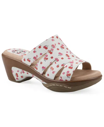WHITE MOUNTAIN WOMEN'S VALORA CLOG SLIDE SANDALS