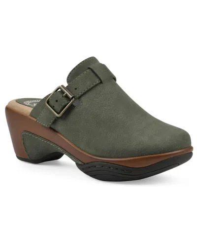White Mountain Women's Viewed Slip-on Clogs In Green