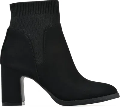 White Mountain Womens Grapery Boot In Black Fabric In Multi