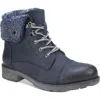 White Mountain Womens Mixed Media Lug Sole Lace-up Boot In Multi