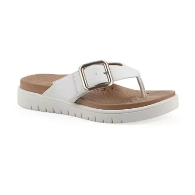White Mountain Womens Nalla Adjustable Strap Footbed Sandals In Multi