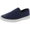 White Mountain Womens Rhinestone Textured Slip-on Sneakers
