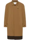 White Mountaineering Classic-collar Concealed-fastening Parka In Brown