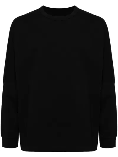 White Mountaineering Crew-neck Jersey Sw In Black