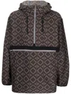White Mountaineering Geometric Pattern Half-zipped Jacket