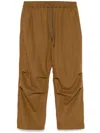 White Mountaineering Knee-tuck Trousers In Brown
