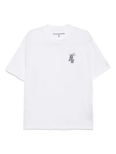 White Mountaineering Logo-embroidered T-shirt
