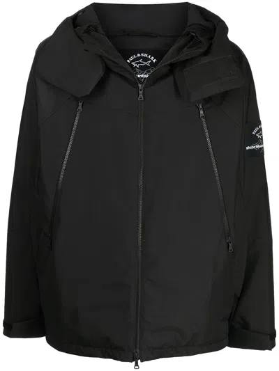 WHITE MOUNTAINEERING LOGO-PATCH HOODED JACKET