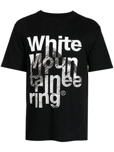 White Mountaineering Black Printed T-shirt