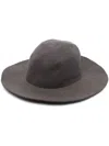 White Mountaineering Scallop-edge Fedora Hat In Brown