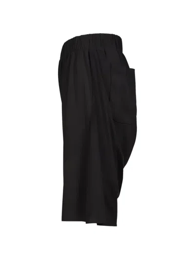 White Mountaineering Wair Sarouel Elasticated Shorts In Black