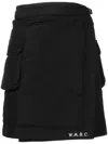 White Mountaineering Cargo Pockets Crossover Shorts In Black
