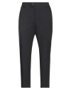 White Over Man Pants Black Size 38 Cotton, Elastane