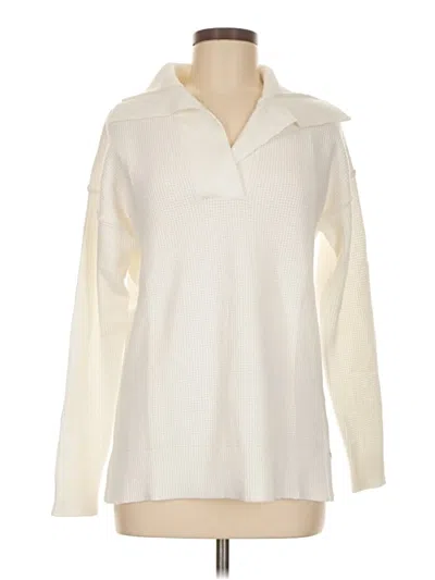 Pre-owned White Pullover Sweater In Ivory