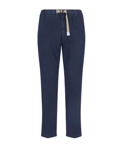 White Sand 88 Multi-pocket Casual Pants In Blue