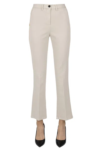 White Sand Ava Chino Style Trousers In Multi