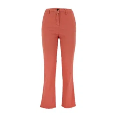 White Sand Ava Cotton Coral Woman Pants In White