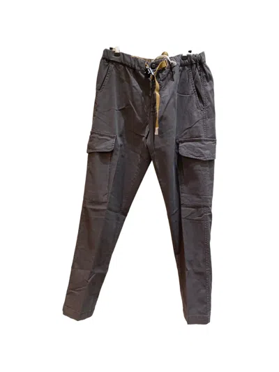 White Sand Belted Cargo Pants In 그레이