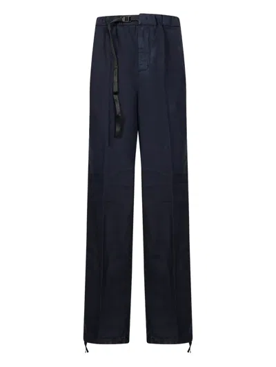 WHITE SAND BELTED TROUSERS