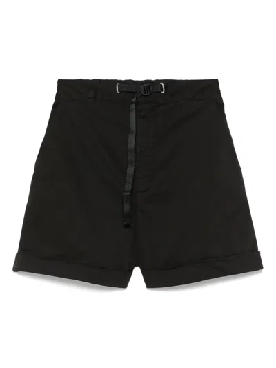 White Sand Bermuda Shorts In Black